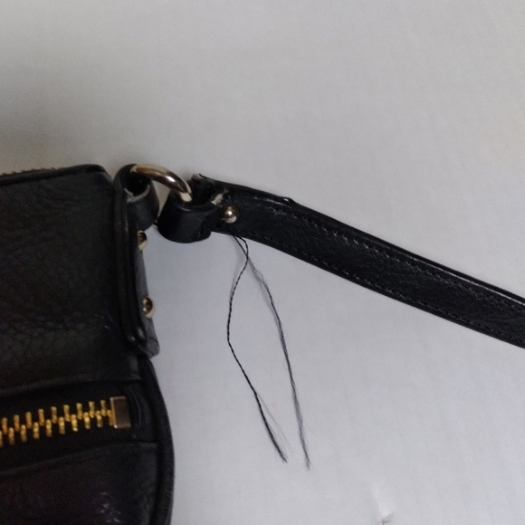 Kate Spade Black Cow Leather Crossbody Purse with Gold Tone Hardware - Picture 14 of 15